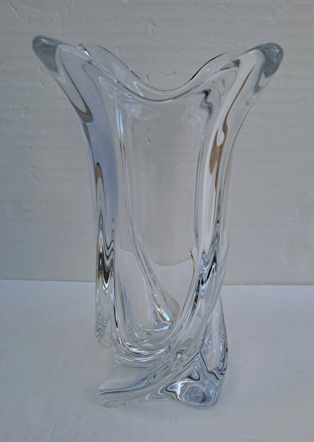Large Sèvres crystal vase