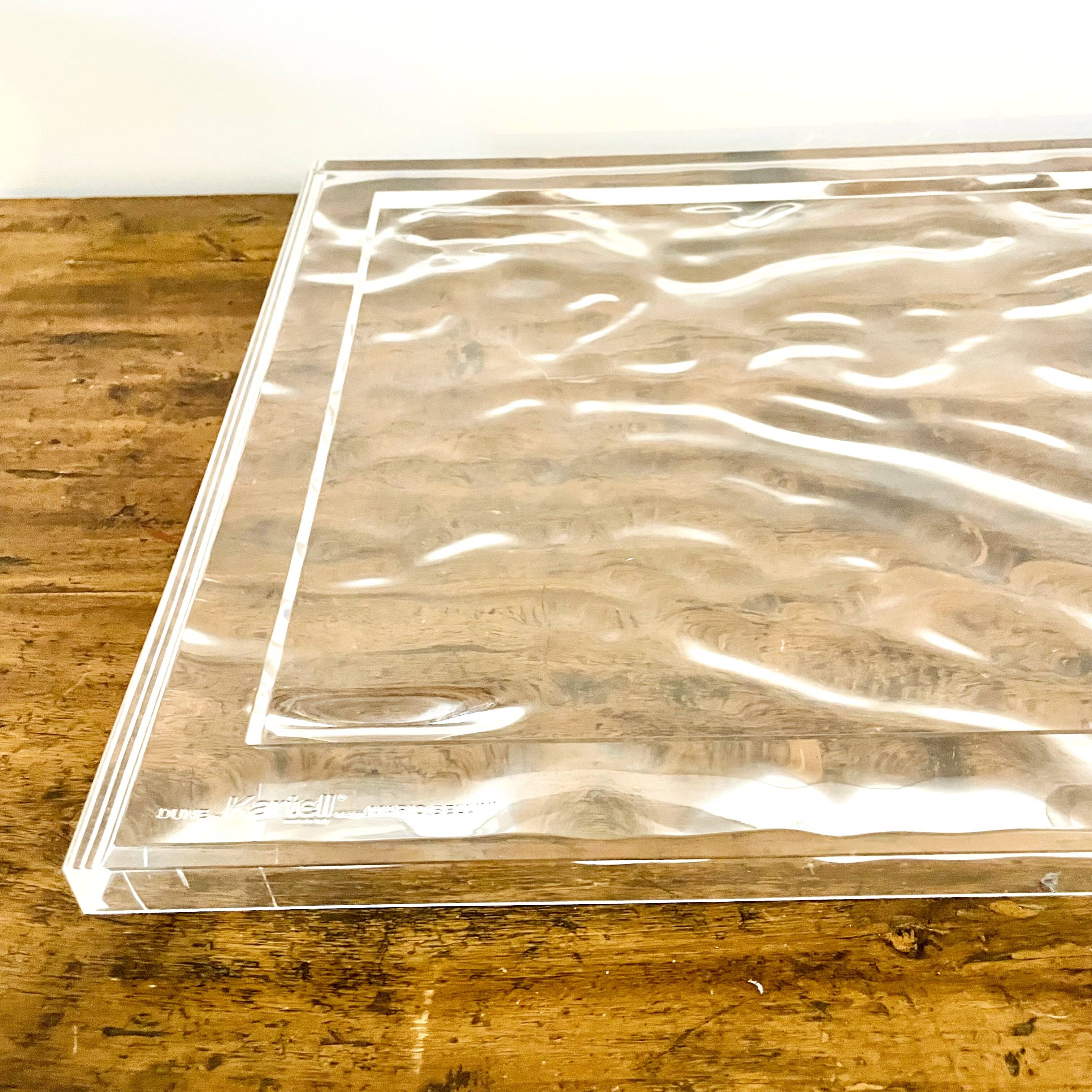Serving tray dune big by kartell design mario bellini made in italy