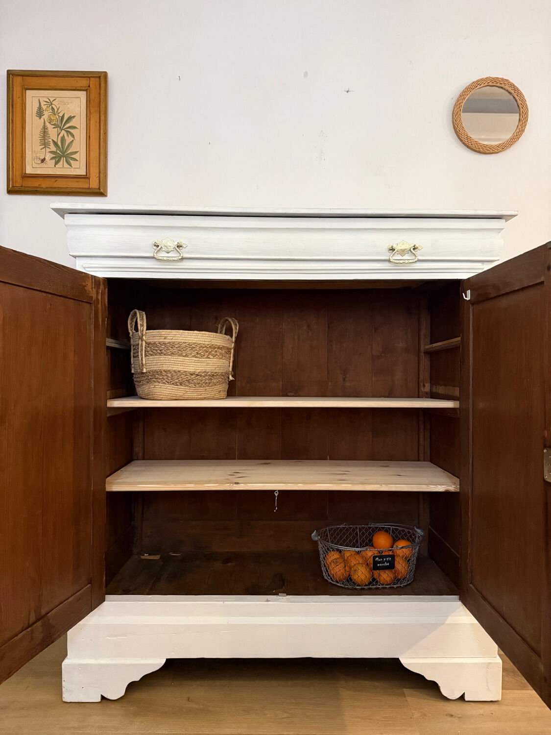 Antique patinated sideboard