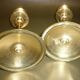 Pair of gilded brass candlesticks