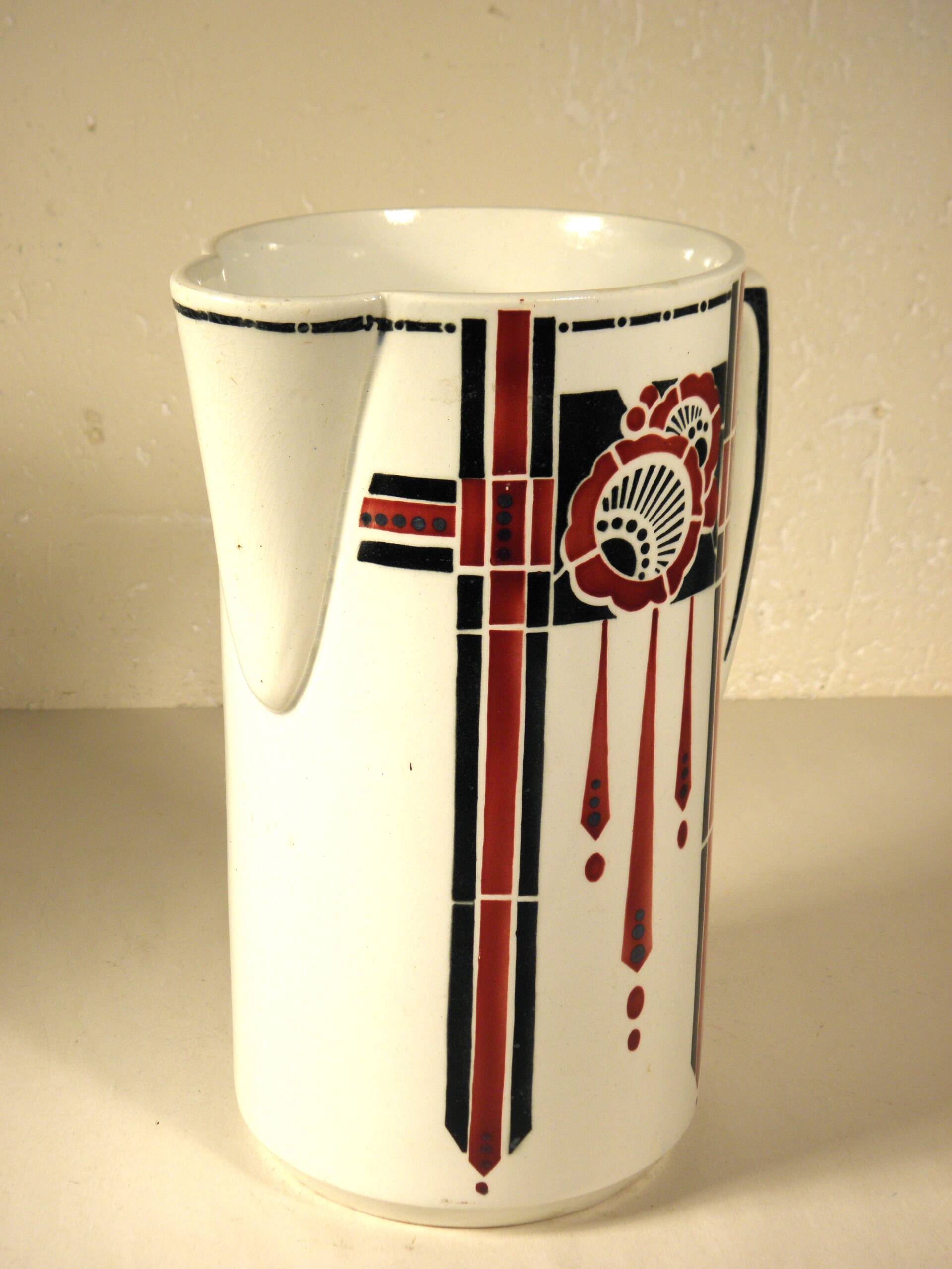 Saint amand art deco pitcher