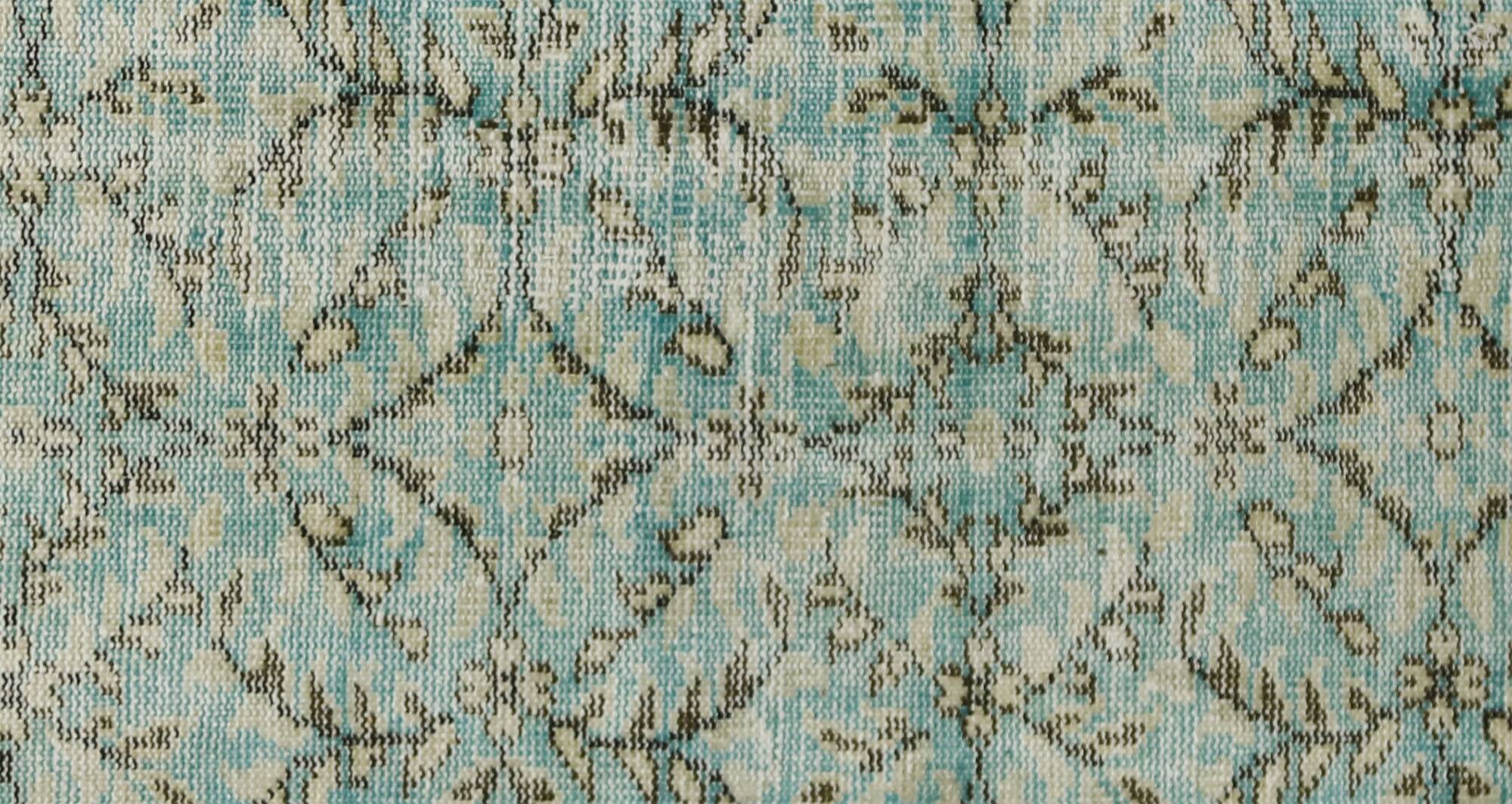 Turkish Anatolian Handmade Vintage Area Rug 200 cm x 95 cm