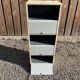 Industrial iron cabinet with flap