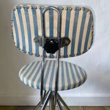Vintage striped swivel chair