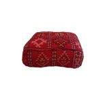 Handmade Berber pouf in wool 60 X 60 X 20 CM