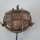 Navy porthole wall lamp in brass made in italy