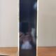 Vintage square black and brass lamp base
