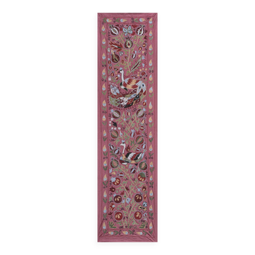 Hand knotted rug, vintage Turkish rug 53x186 cm