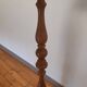 Carved wooden lamppost
