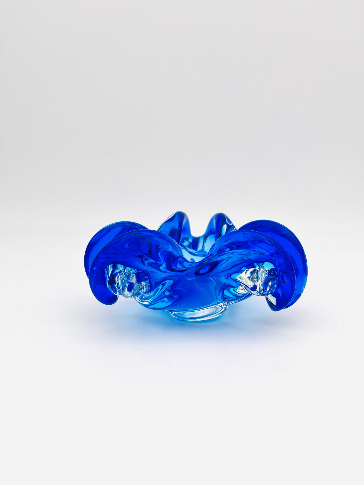 Pocket Bowl Josef Hospodka Sommerso Blue Cobalt Lagoon Vintage 60s 70s A