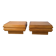 Pair of elm bedside tables Maison Regain