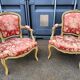 Pair of antique armchairs Louis XV style