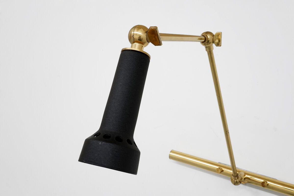 Arm wall lamp by Angelo Lelii for Arredoluce circa 1950