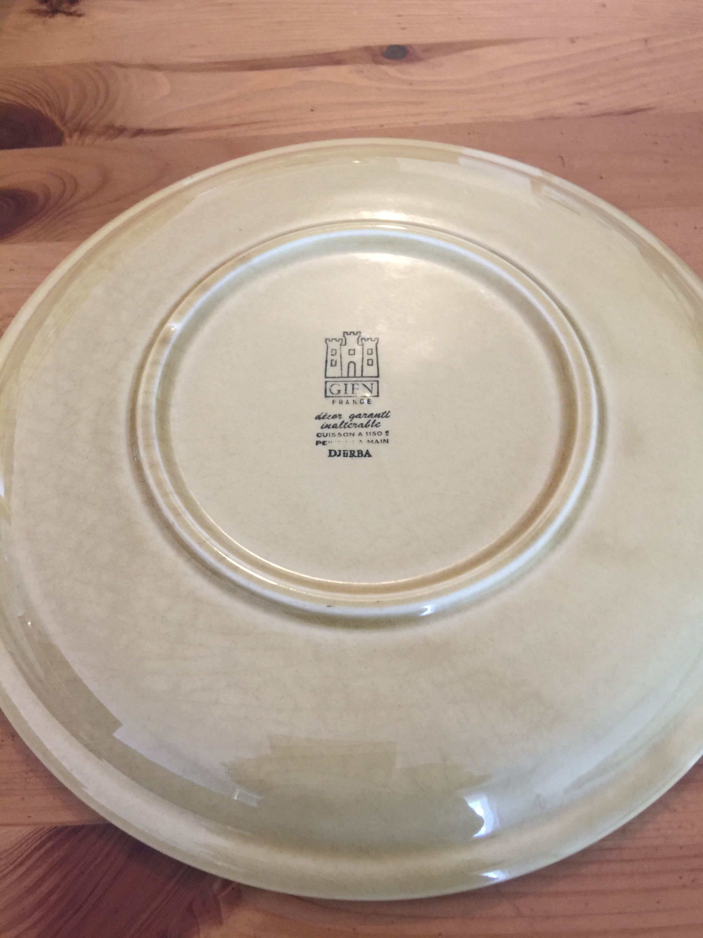 Vintage Djerba Gien plates