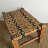 Small bench straw braided
