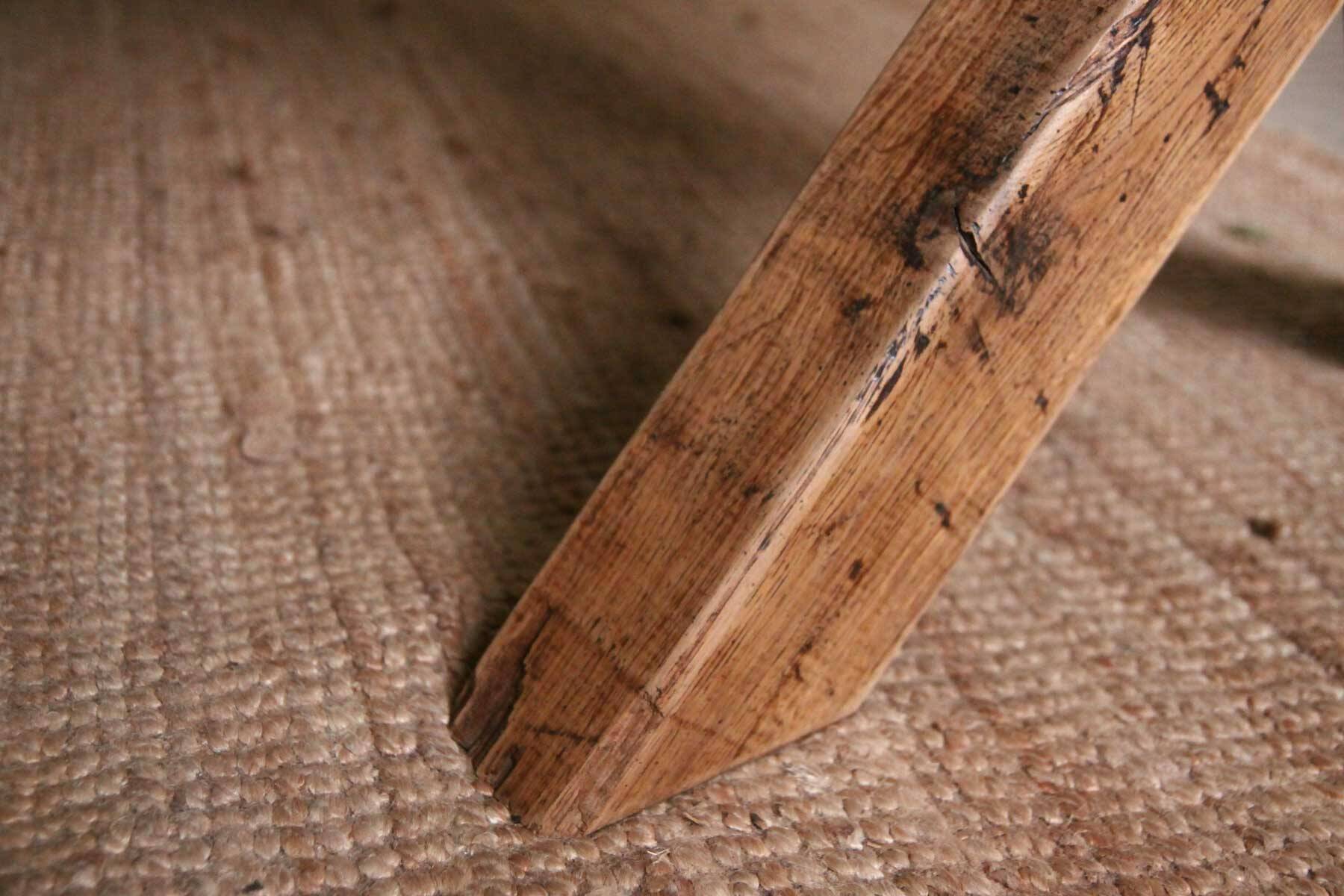 Solid wood farmhouse table