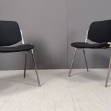 Vintage Dsc 106 Side Chairs By Giancarlo Piretti For Castelli, Set Of 8