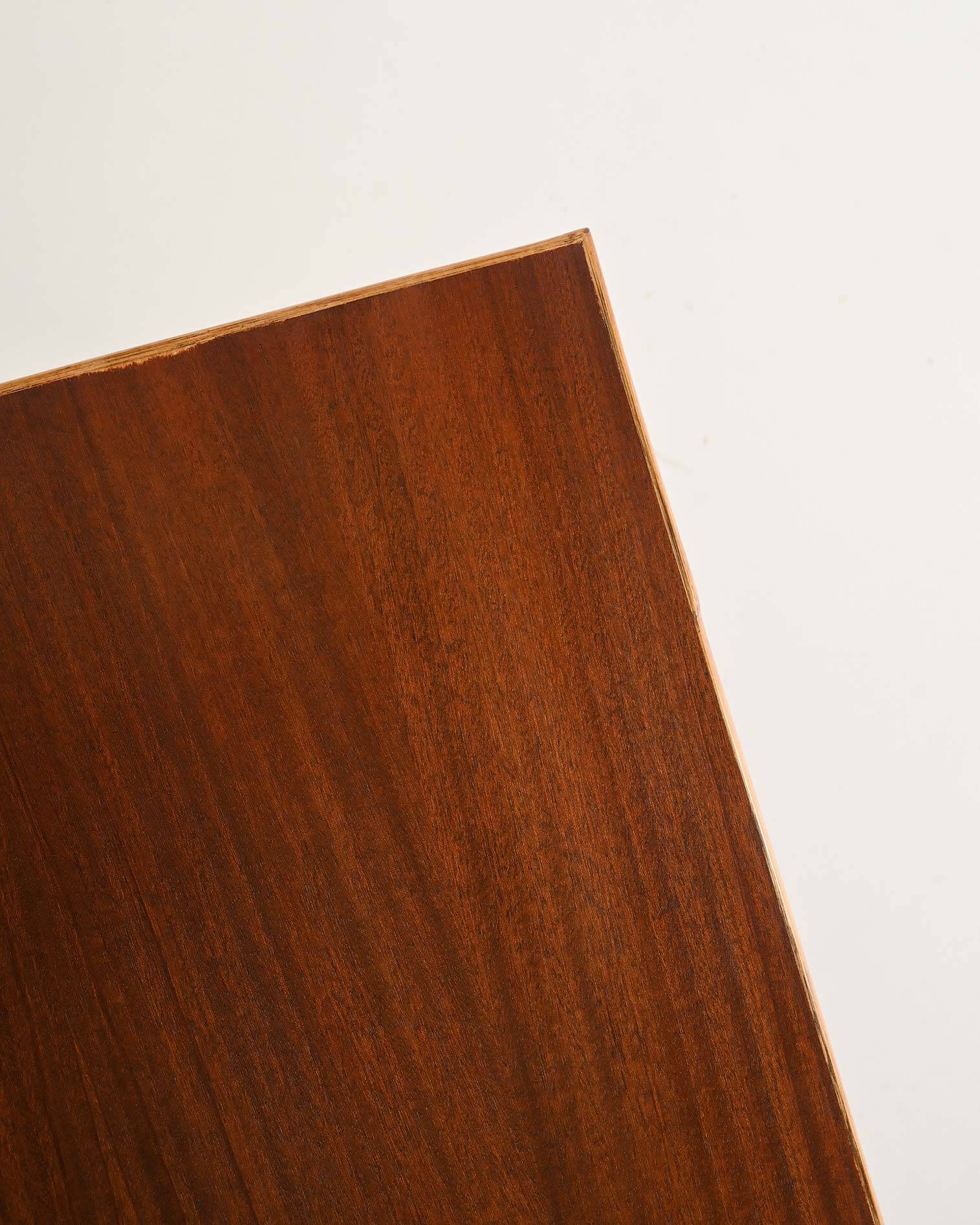 Bamboo and wood coffee table, 1960s