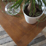 Country coffee table western vintage oak