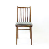 Set de 4 chaises de salle à manger en chêne foncé par tonne, tchécoslovaquie années 1960