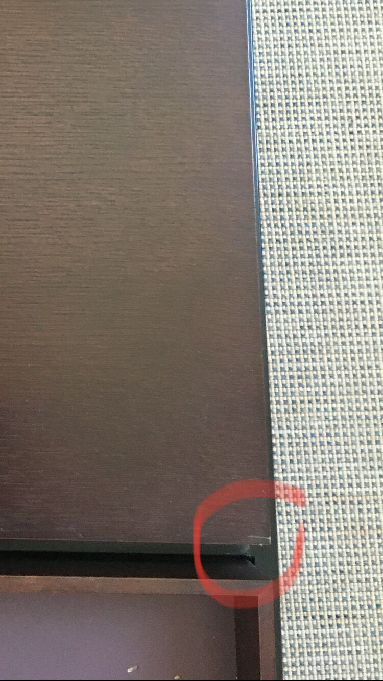 Large wooden and metal design coffee table