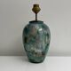 Decorative lamp base fixed under vintage glass Laque Line France