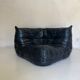 Chauffeuse d'angle Togo en cuir noir par Ligne Roset