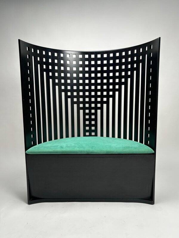 312 Willow Throne Original Armchair attributed to Charles Rennie Mackintosh for Cassina, 1980s