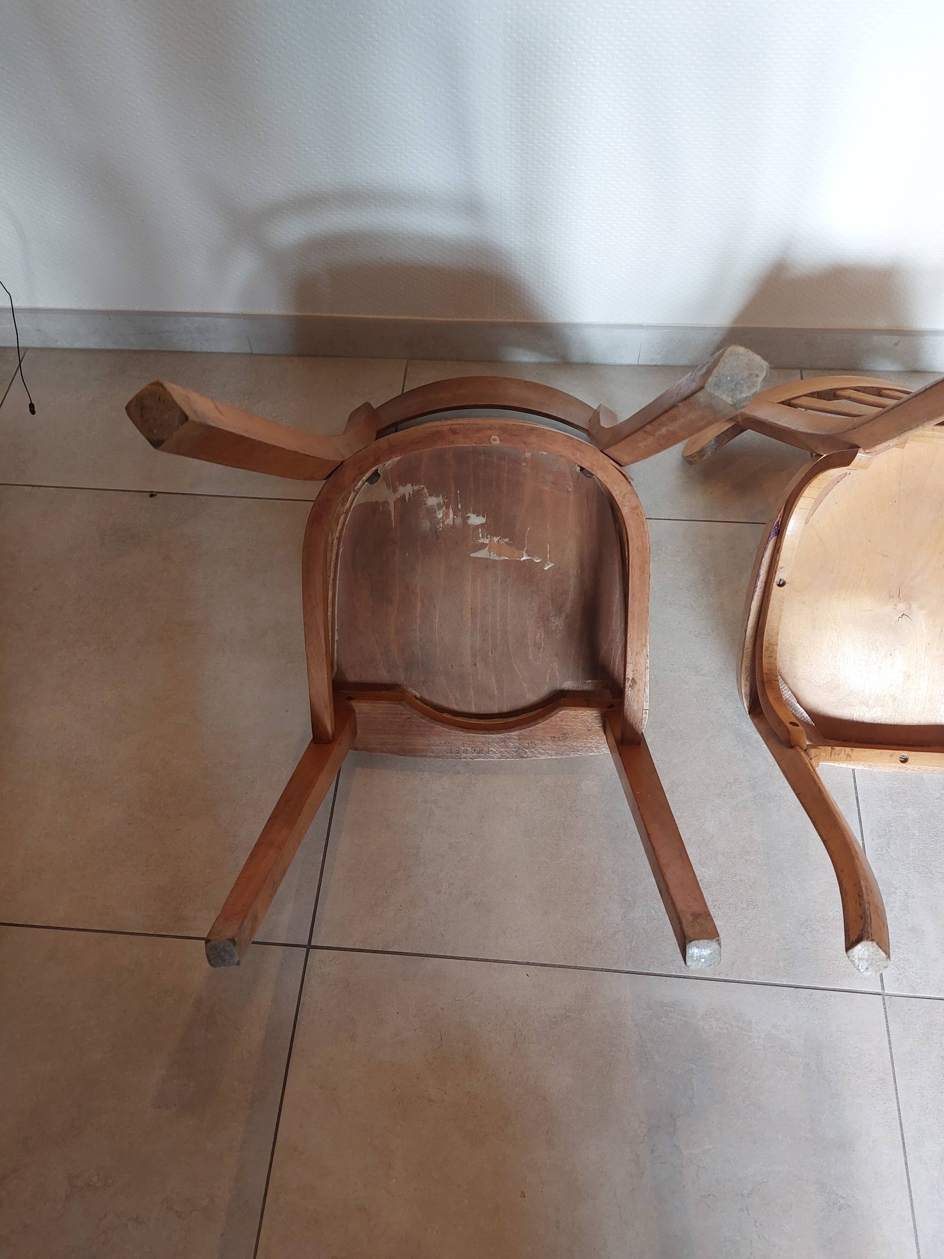 2 bistro chairs, Thonet brand
