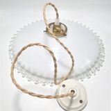 Suspension en opaline blanche