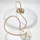 Suspension en opaline blanche