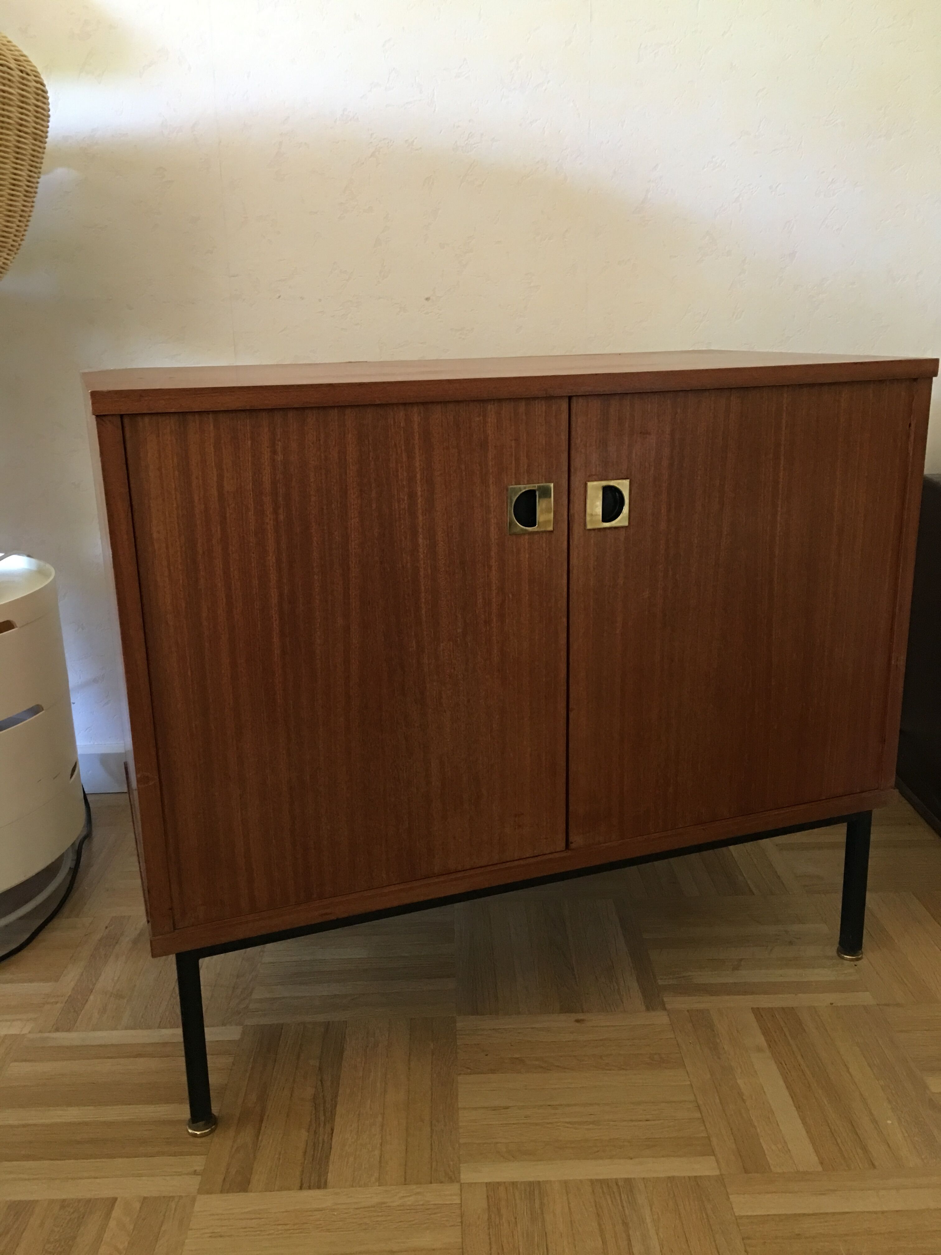 Vintage furniture in teak veneer