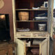 Buffet, dresser, pantry in patinated wood