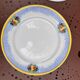Set of 10 flat plates Boch Frères La Louvière – Art Deco fruit design