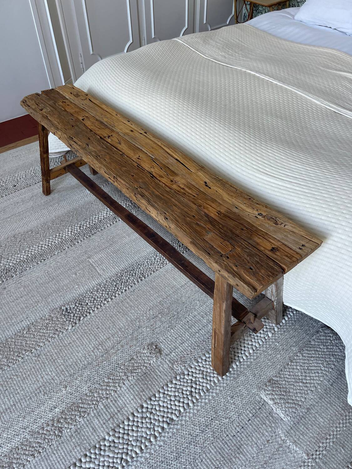 Vintage wooden bench