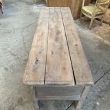 Banc Coffre en chêne massif Fin XIXème