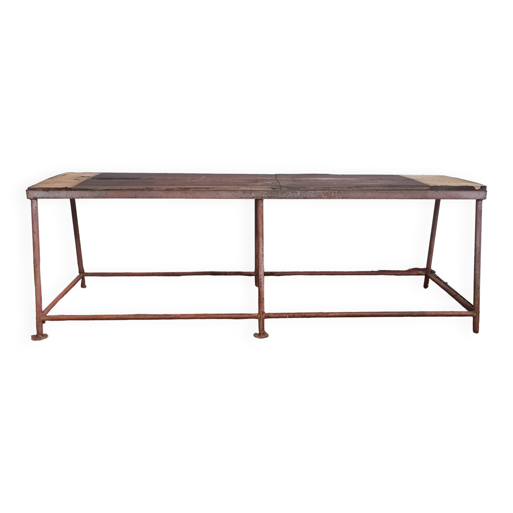 Metal industrial bench