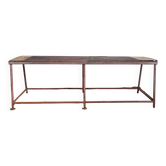 Banc industriel métallique