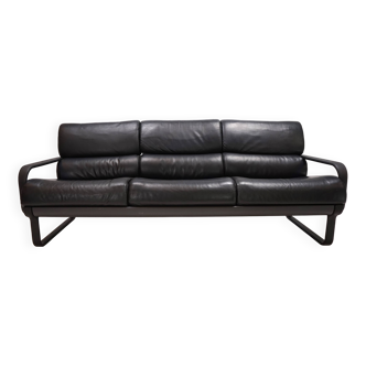 Drabert Lobbytop three-seater leather sofa by Otto Zapf, 1979