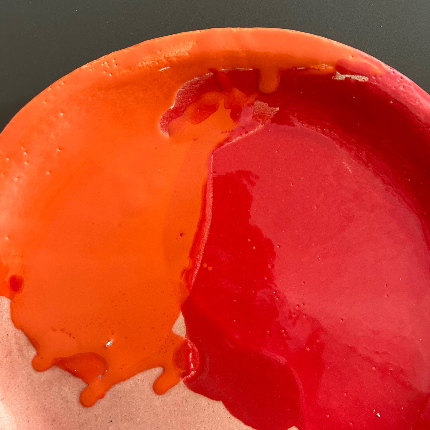 Handcrafted dish unique piece signed