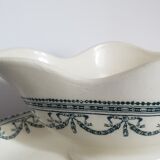 Earthenware saucière signed Salins