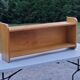 Double wall shelf in solid blond oak from the 1950s