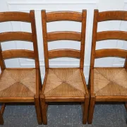 Vintage Dining Chairs, France, 1950s, Set of 6