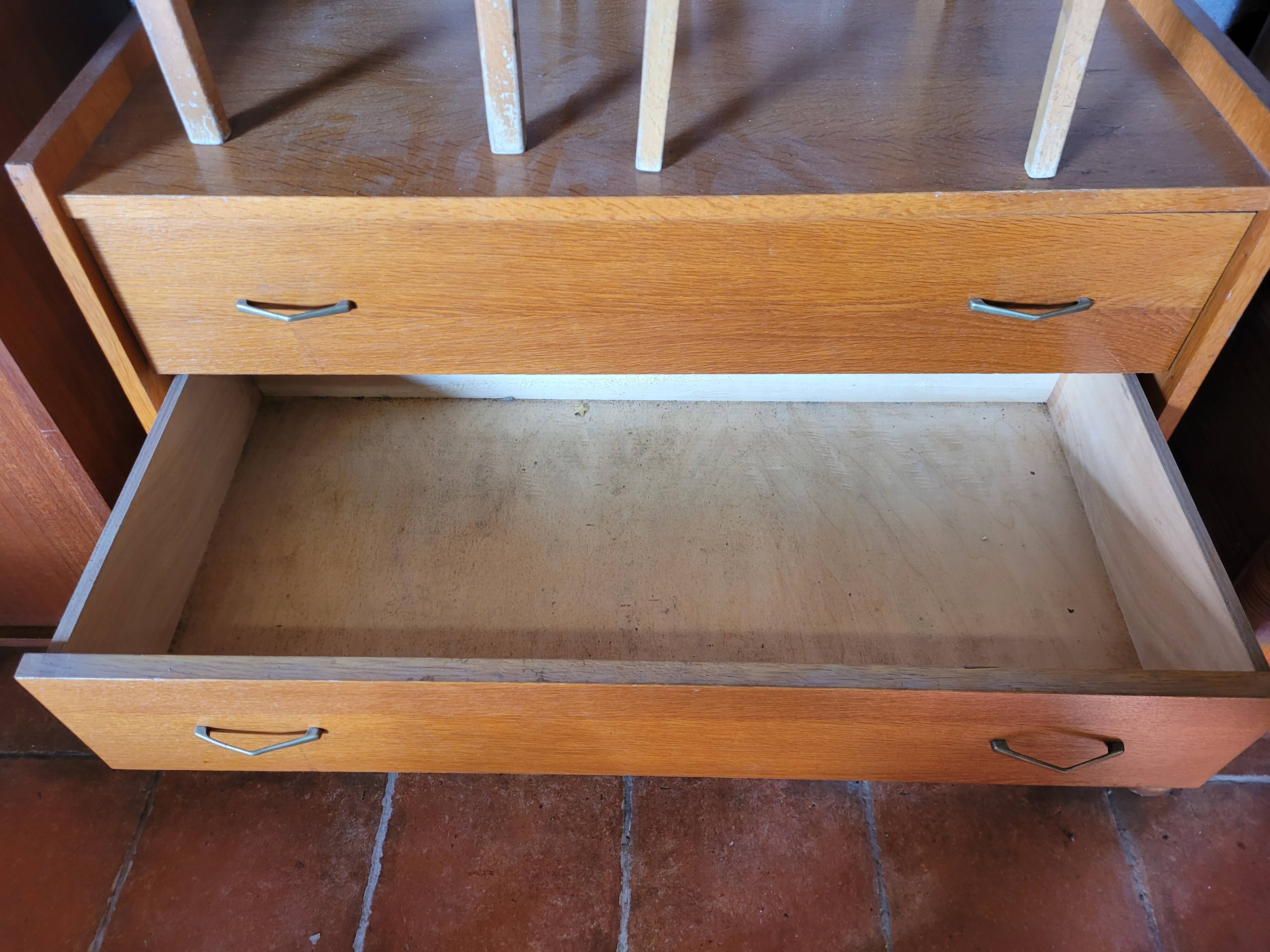 Commode vintage des années 60 en chêne