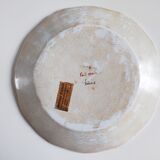 Hand-painted earthenware plate