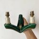Pair of double art deco ceramic wall lights