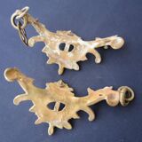 Set of 2 curved furniture bronze