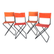 Set of 4 "vintage" folding camping seats
