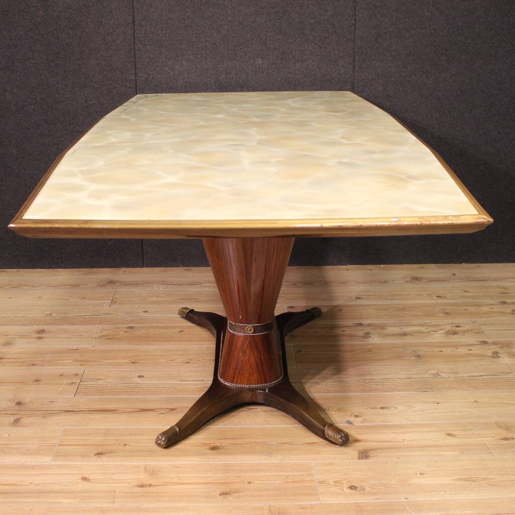 Great dining table production Fratelli Rigamonti Desio, Milan, 1940s