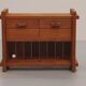 Scandinavian Brutalist pine cabinet by Hans Frydendal